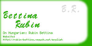 bettina rubin business card